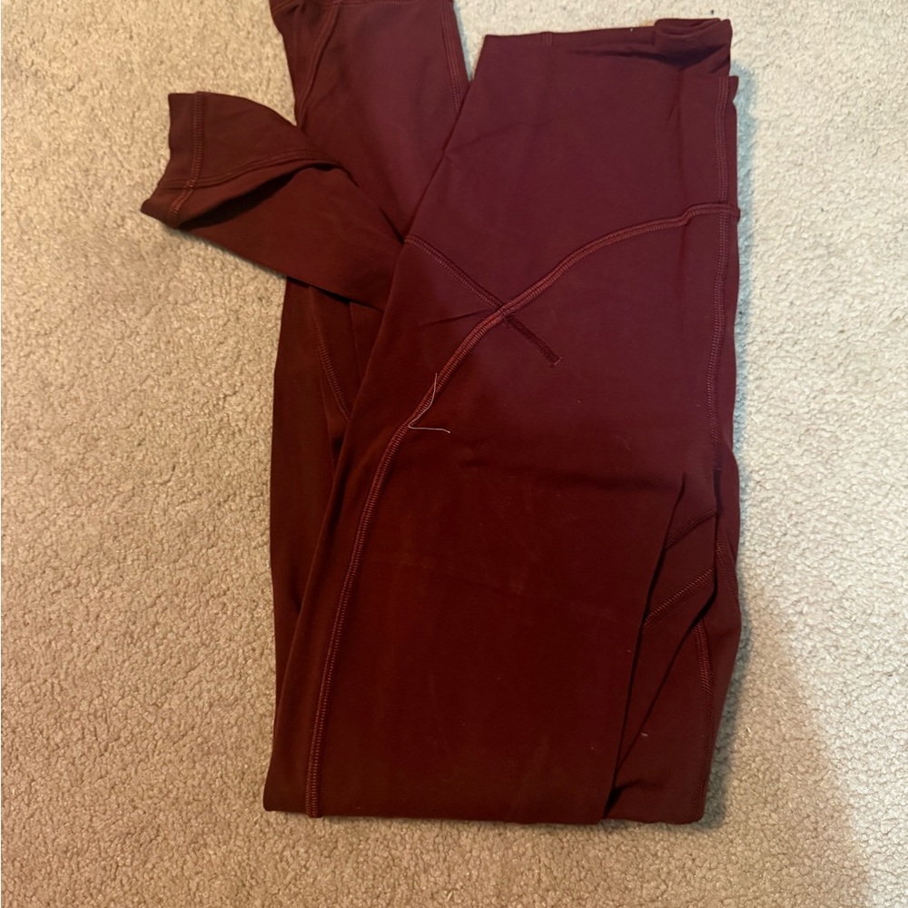 Lululemon Deep Red Leggings